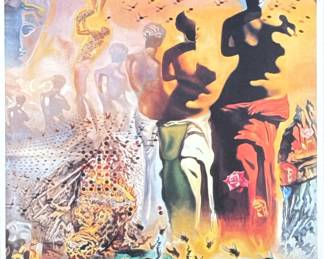 SALVADOR DALI (1904-1989) PRINT | Hallucinogenic Toreador. Print on paper. 27.5 x 21 in sight. Print signed lower right, numbered “4/500” lower left. - h. 37 x w. 30 in