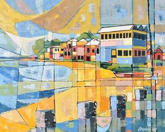 Alex Gockel (GERMAN, B.1952) SIGNED T-SHIRT | Framed signed t-shirt from Gockel North American Tour, 2005.  - h. 14.5 x w. 14.5 in (Frame)
