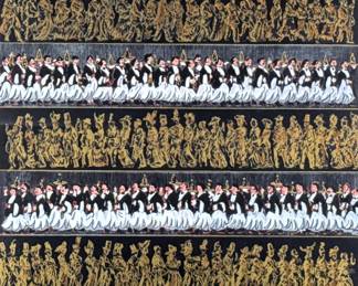 GUY BUFFET (FRENCH 1943-2023) LITHOGRAPH | Ball of the Century. Lithograph Print. 29.5 x 23 in. sight. Pencil signed lower right, numbered "337/500" lower left. - h. 44.5 x w. 38 in (Frame)