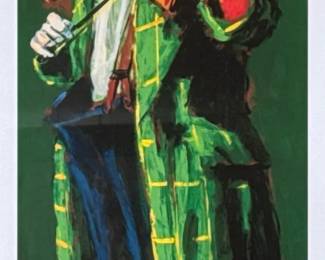 BARRY LEIGHTON-JONES (British 1932-2011) PRINT |  untitled. Print on paper. 42 x 15 in. Sight. Signed lower right, numbered “285/375” -  h. 50 x w. 23 in (Frame)