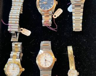 Luxury Watches, Omega Seamaster, Breitling Chronomat, Omega Constellation Manhattan, Tag Heuer, Frederique Constant Highlife, Elgin 14K w Diamonds