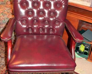 Leather Tufted Office Chair