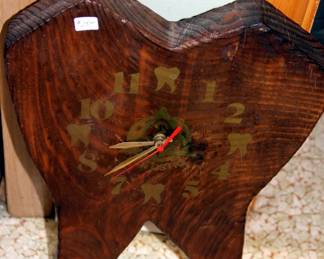 Folk Art Dentist Clock