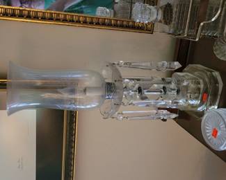 Vintage Crystal Boudoir Lamp