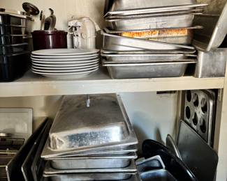 A fully stocked industrial kitchen 