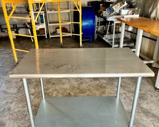 5ft long stainless kitchen work table 
