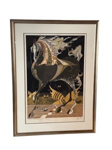 Tadashi Nakayama Road to Butterflies

Medium: Woodcut 

Number 54/85

Hand signed and dated 

Measures 34" x 45" 