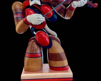 Second Fiddle Large Wood and Acrylic Sculpture by Daniel Meyer.