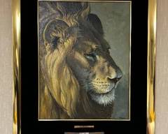 "The King Rests" Original Painting by Bryan Moon

Wow! So beautiful! 

Measures 32 x 42 inches. 
