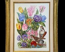 Boehm LE "Song Sparrows" Porcelain Plaque

Gorgeous colors and design!

The gilded frame accents the design beautifully! 

Measures 12" x 15.5" 