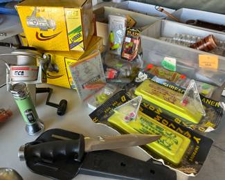 Vintage fishing items