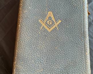 Antique Free Mason bible