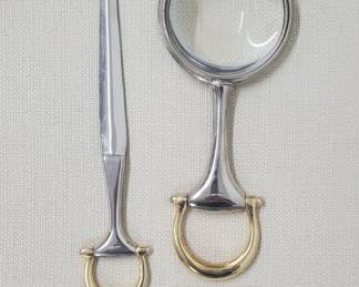 Gucci magnifying glass and letter opener