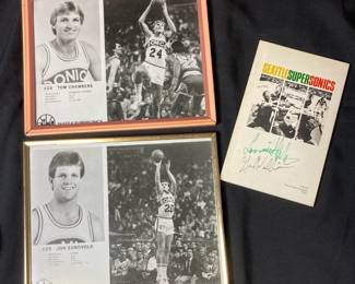 Sonics autographed ephemera