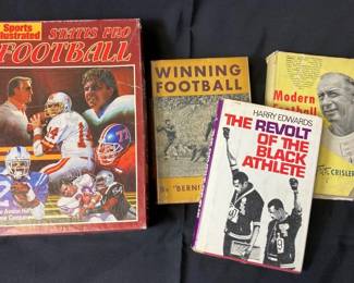 Sports Illustrated Statis Pro Football Game And Vintage Football Books