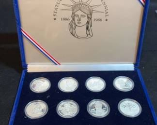 Statue of Liberty Centennial Collection Frank Proof Silver Medal Set 