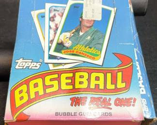 1989 Topps Baseball Bubble Gum Cards Box