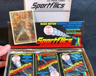 Sportflics Magic Motion Baseball Superstars Trivia Cards