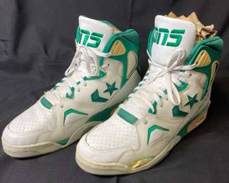 Michael Cage Autographed Converse Sneakers