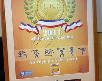 Bruce Jenner Signed Poster2011 All Partners Meeting