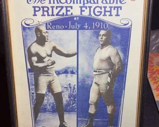 Key Publishing Co Johnson Vs Jeffries Boxing Poster