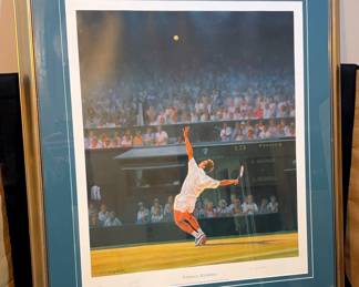 Stefan Edberg Signed Lithograph