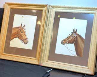 Two 1949 Watercolors By Anne Rickard