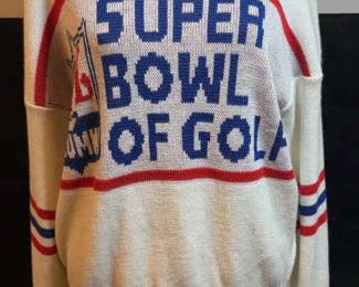 Vintage Sweater Super Bowl Of Golf
