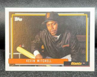 Kevin Mitchell Signed Baseball Card