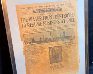 1906 San Francisco Examiner Newspaper