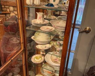 Antique painted china, Curio cabinets