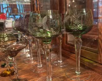 Vintage Cut to Clear Glass Sets