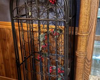 Cast Iron Wine Rack