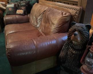 Leather Love Seats and a Couch