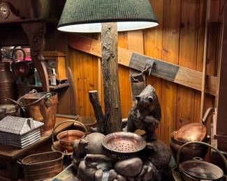 Custom Cabin lamps, Rustic Decor