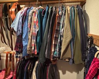 vintage men's flannels and shirts