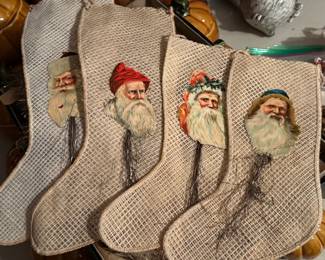 Antique Victorian Christmas Stockings