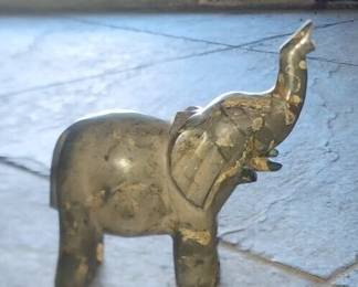brw9009 Antique Hand Crafted Marble Elephant Statue