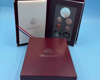 1996 US Prestige Set Olympic Coins Of The Atlanta Centennial Games COA