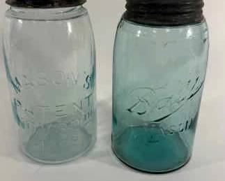 Antique Aqua Ball Jars