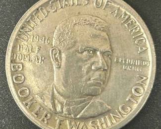 1946 Booker T. Washington Commemorative Silver Half Dollar