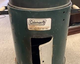 Coleman Deluxe Charcoal Outdoorsman Smoker Grill MultiFunction BBQ Cooker
