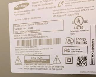55inch Samsung LED Smart TV J6200 Series