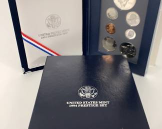 1994 U.S. Mint Prestige Proof Set World Cup USA Commemorative Coins 7 Coins with COA Box