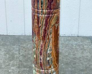 Elegant Green Onyx Pedestal Display Column, 5pcs, 35" x 13.5"