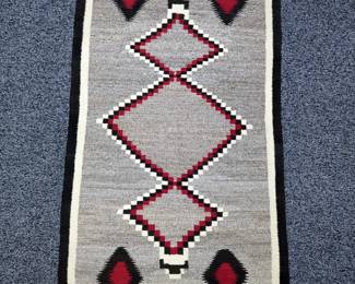 Vintage Navajo Rug, 58.5" x 31"