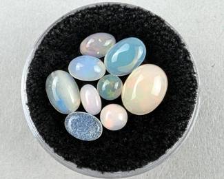 Opal Gemstones, Qty. 9, 3.15 Total Carat Weight 