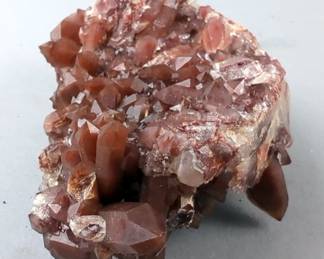 Large Ferruginous Quartz Mineral Cluster Specimen 