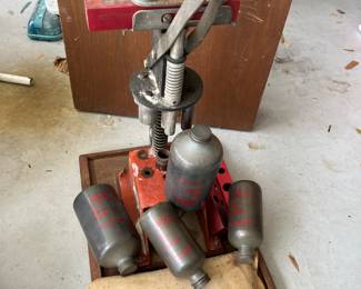 Antique Ammunition Reloading machine comes with gun powder
