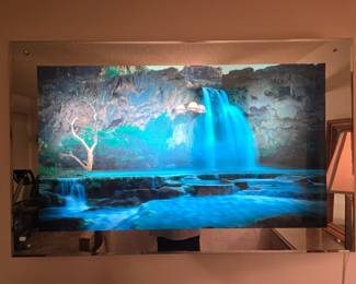 Vintage 1970s Waterfall Mirror Motion & Sound. Super groovy!